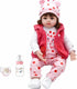 18 inch Set 3+ CHAREX Realistic Baby Doll - Reborn Baby Dolls Girl Lifelike Newborn Baby Real Life Baby Dolls Reborn