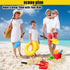 Greeily 24" 3 Pack Beach Shovels Long Handle, Sand Shovels for Beach Adult Plastic Shovels for Oceanside Travel Digging