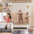 65 Inch 100% 35 Floor-Standing Crib Mobile Arm with Music Box - Mobile Arm for Crib - Beech Wood - Crib Mobile Motor