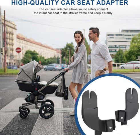 Durable Car Seat Adapter for Stroller, Compatible with Baby Jogger & Graco Car Seats