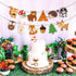 CC HOME Woodland Creatures Banner - Forest Animal Friends Bunting for Kids, Baby Shower, Birthday Party Decoration