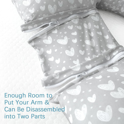 Pregnancy Pillow Cover U-Shaped (ONLY Pillowcase), Super Soft Replacement Cover for Maternity Pillow, Full Body