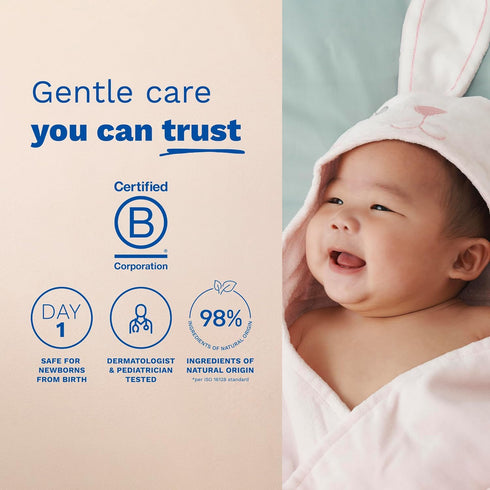 1 2-Pack Mustela Baby Cleansing Water - No-Rinse Micellar Water - with Natural Avocado & Aloe Vera - for Baby's Face