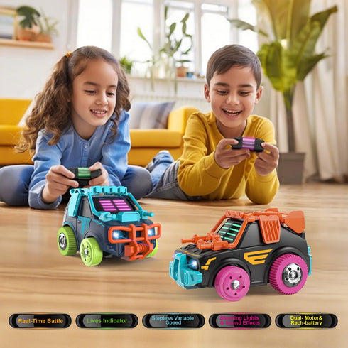 2 Pack 2.4G 360 6+ Winyea Tag RC Cars Remote Control Combat Cars: Rechargeable | Interactive Shooting Battle | Family