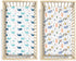 2 Pack 28x52 Little Grape Land Crib Sheets Baby Toddler Sheets Fitted for Boys Girls, Standard Size Crib Mattress