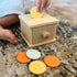 Montessori Mama Coin Box, Wooden Montessori Toy for 1 Year Old Toddler, Baby Drawer Drop Ball Toy