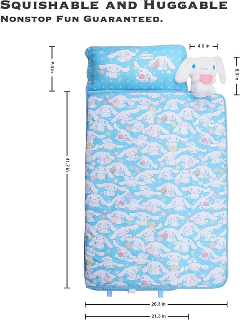 Juju Blue Kawaii Nap Mat - Kawaii Stuff Toddler Nap Mat - Nap Mats for Preschool - Kids Sleeping Bag - Kawaii