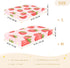 CZXW 52" 28" Cute Strawberry and Daisy Crib Sheets Fitted x Natural Cotton Soft & Breathable for Baby Crib Mattress