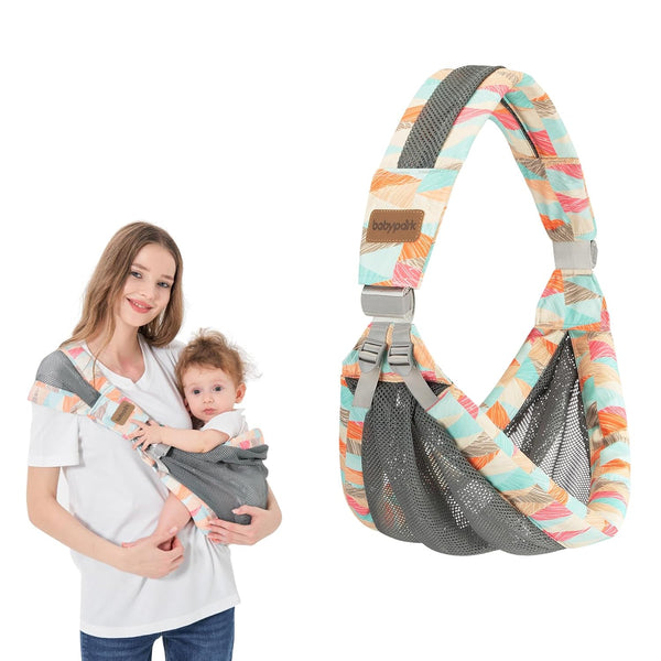 Adjustable One Shoulder Baby Carrier for Infant, Lightweight Breathable Mesh Baby Hip