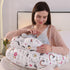 BATTOP Nursing Pillow for Breastfeeding with Removable Covers, PlusSize Breastfeeding Pillows for Mom, Bottle Feeding