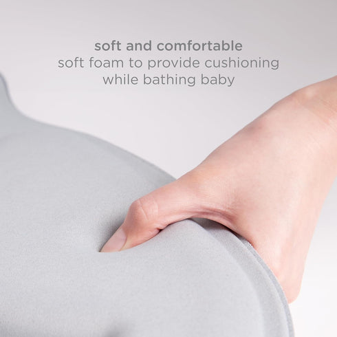 Ubbi Stingray Sink Bather for Baby, Soft Baby Bath Cushion, Newborn Essential