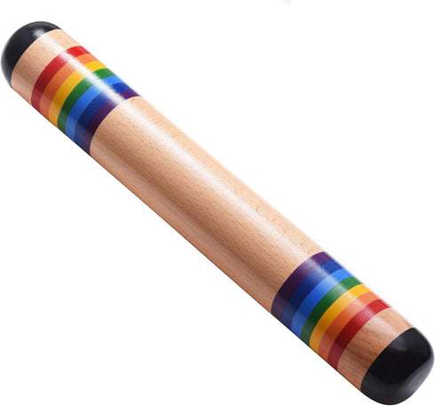 13.8 Inch TDOCK Rain Stick, Wooden Rain Maker Rattle Shaker Rainfall Tube, Musical Sensory Auditory Development