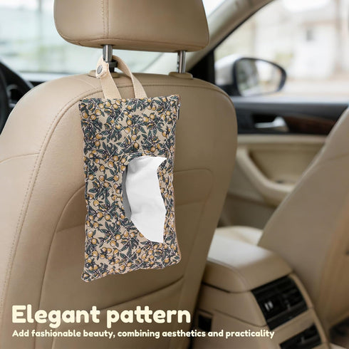 Tcwhniev Baby Wipe Holder, Portable Diaper and Wipes Pouch Hanging Floral with Lanyard Quilted Diaper Bag for Home Car