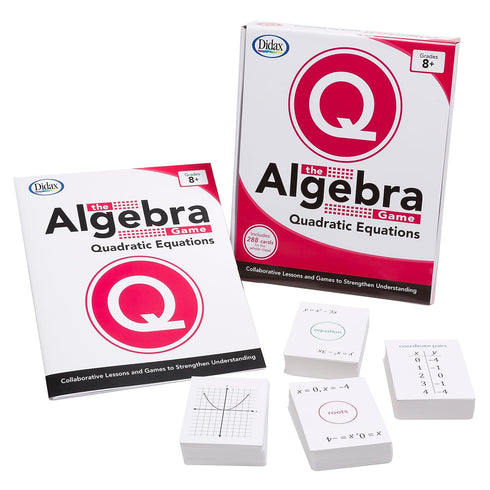 Didax Educational Resources The Algebra Game: Basic Quadratic Equations Educational Game