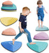Non-Slip Stepping Stones for Kids, 6 Pcs Macaron Balance River Stones for Indoor & Outdoor Obstacle Courses, Sensory