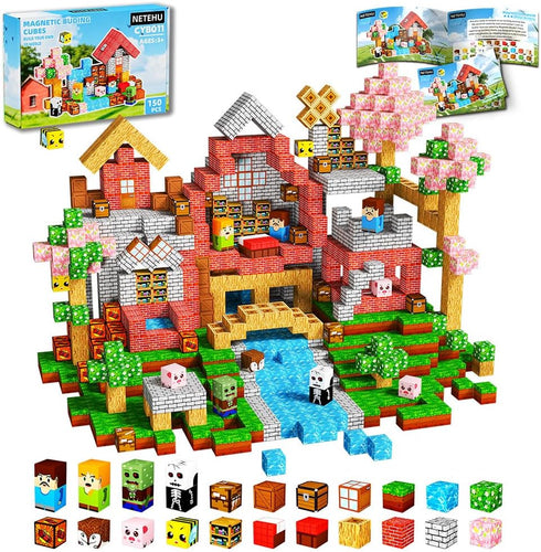 NETEHU 150PCS Magnetic Blocks, Stacking Magnets for Kids, Toy for Learning Toys, STEM