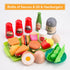 105Pcs Kids Kitchen Toy Accessories - Toddler Pretend BBQ Camping Cooking Playset, Play Food Set