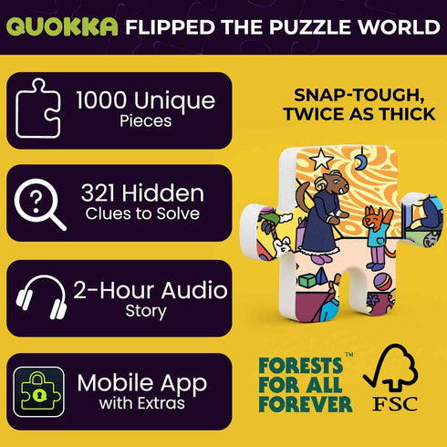 1000 1000 Packaging QUOKKA Piece Jigsaw Puzzle for Adults Hotel Wildeluxe Puzzles for Adults Pieces Premium Box - Extra