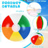 4 Pcs Large Rainbow Beach Balls - Inflatable Swimming Pool Toys for Summer Beach Water Games