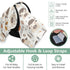 Dalzium Buffaloes Cow Car Seat Cover Baby, Carseat Canopy Cover for Girl Boy, Breathable Baby Carrier Cover Stroller
