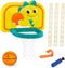 B. toys Hanging Basketball Net, Adjustable Height Mini Ball & Air Pump for Sports Toys & Active Play