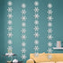 36pcs Silver Snowflake Garland - Winter Wonderland Hanging Snowflakes for Holiday Home Decor
