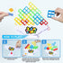 48PCS Stack Attack Game for Adult & Kids, Tetra Board Tower Games for Family Travel Party, 2 Players Balance Stacking Toy, Team Toys Building Block