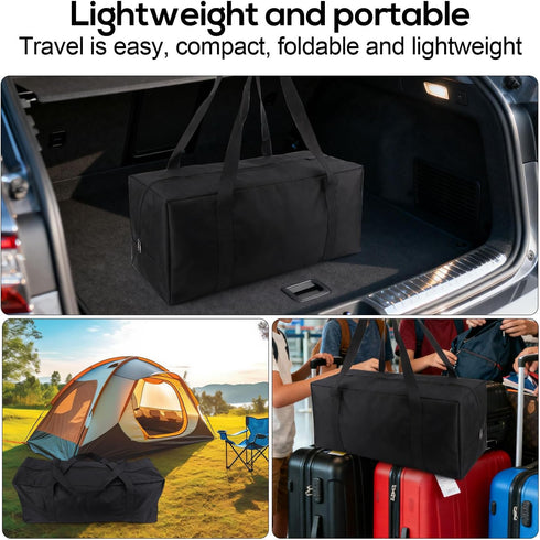 Goktvai Pack Carry Bag for Graco n Play, Oxford Cloth Foldable Duffle Bag with Zipper and Handle for Travel and Storage