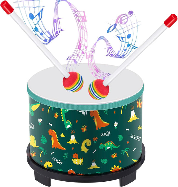 Boao Floor Tom Drum for Kids 8'' W x 6.5'' H Wooden