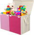 Toy Box Chest, Collapsible Sturdy Storage Bins with Lids, Extra Large Kids Toy Storage Organizer for Playroom, Pink