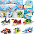 WODMAZ Valentines Day Cards with Sea Animal Building Blocks, 24 Packs Valentine Gift for Kids