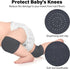 Adjustable Infant Baby Safety Helmet & 3 Pairs Knee Pads, Soft Cotton Cushion Toddler Protector Cap for Crawling,