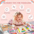 Aurasys Toddler Busy Board Montessori Toys for Girl Birthday Gift,Educational Learning Sensory Busy Book, Airplane Car