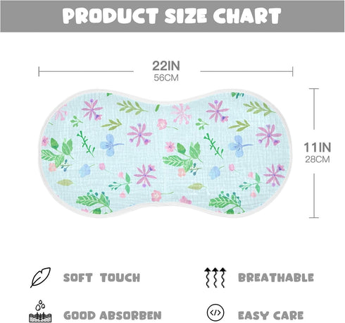 Kagirah Cozy Baby Burp Cloths, Soft Absorbent Burping Cloths for Babies, Cotton Milk Spit Up Rags, Large Size