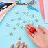 Gejoy 4 Set Vintage Metal Jacks and Ball Toys Kit, Retro Jax Game with 40 Metallic Jacks and 4 Rubber Balls