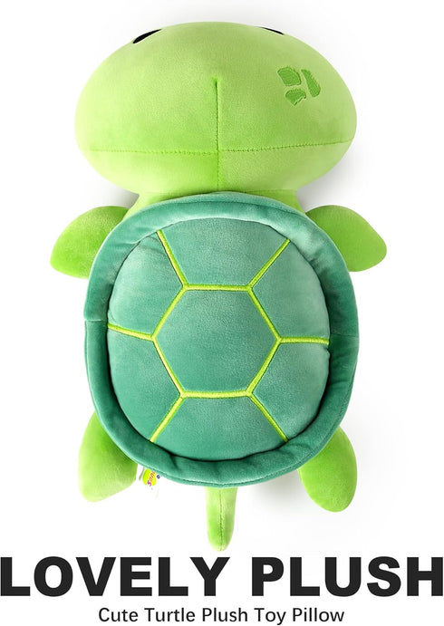 Onsoyours Sea Turtle Cute Plush, Green Soft Stuffed Animal Turtle Pillow, Kawaii Tortoise Toy for Kids (13")