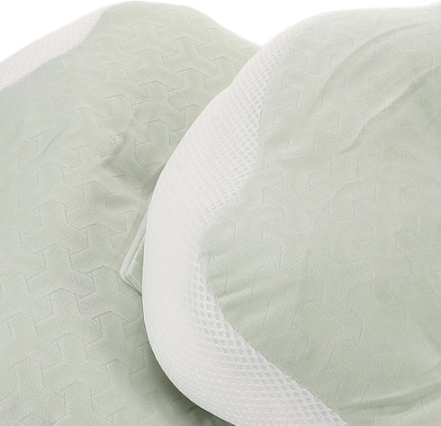 Vaguelly Pregnancy Pillow Side Sleeping Maternity Pillow for Pregnant Women Green Full Body Support Cushion for Back
