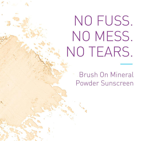 30 80 BOB KIDS SPF Brush On Mineral Powder Sunscreen, Broad Spectrum Protection, Water Resistant Mins, Fragrance Free