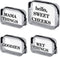 Oudain 4 Packs Diaper Bag Organizer Pouches Set Clear PVC Travel Diaper