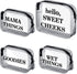 Oudain 4 Packs Diaper Bag Organizer Pouches Set Clear PVC Travel Diaper
