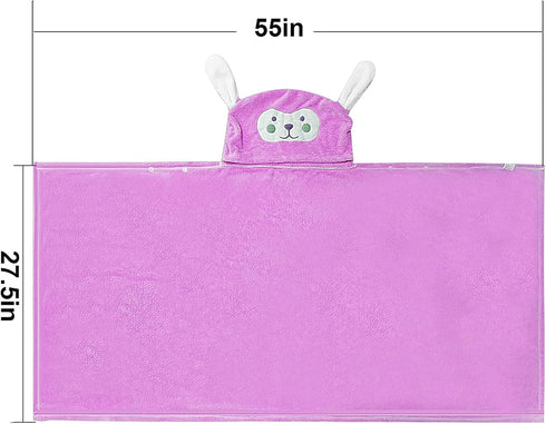 Kids,-2855 INCH Visen Premium Hooded Towel for Large Size Kids Bath Towel,Ultra Soft Hooded Towel Wrap for Boys Girls
