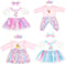 TDDS9 4 Sets Doll Clothes and Accessories for 20-22 Inch Dolls, 9 Pcs
