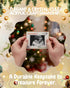 Pregnancy Announcement Christmas Ornament Sonogram Photo Frame Keepsake with Ribbon Baby Coming Soon Gift