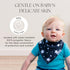 Dodo Babies Bandana Drool Bib Set, Eight 100% Cotton Bibs with Soft Lining, 2 Pacifier Clips, Blue Gift Bag