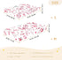 CZXW 52" 28" Pink Cowgirl Boots Crib Sheets Fitted x Natural Cotton Soft & Breathable for Baby Crib Mattress