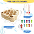 Wooden Magnetic Fishing Game - Montessori Sensory Busy Board for Toddlers 1-3, Educational Learning Toy