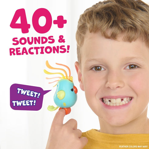 Sweet Tweets Interactive Bird, Record & Play Secret Messages, includes 40+ Sounds & Reactions (Debbie Pink)