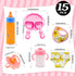 15 Set,Pretend Set Package Jgalnim PCS Baby Doll Accessories Magic Bottle Play Feeding Toys,Doll Feeding