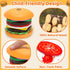 Montessori Wooden Burger Stacking Toys for 2-5 Year Olds, Fine Motor Educational Toys for Boys & Girls, Gift Ideas