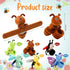 Gemscream 6 8 Inch Pcs Stuffed Animal Slap Bracelets for Kids, Small Classroom Prizes Toy, Animal Wrist Cute Snap
